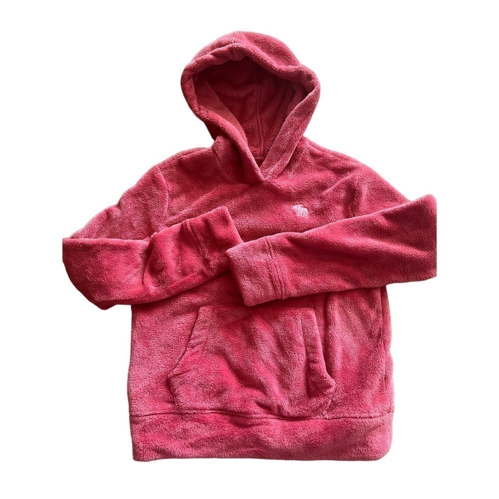 Abercrombie Kids girls faux fur fleece hoodie size 11-12​​​​​​​​​​​